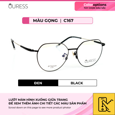 Gọng kính titanium BL7229 C167 thời trang nam nữ cá tính siêu nhẹ siêu bền OURESS