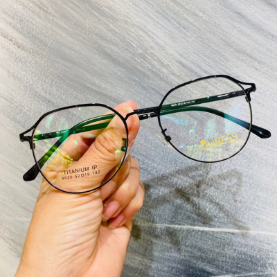 Gọng kính cận 9630 chất liệu titan thời trang mắt kính OURESS nam nữ siêu nhẹ siêu bền