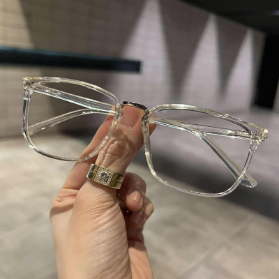 Kính Mắt vuông trong suốt gọng nhựa dẻo nhẹ