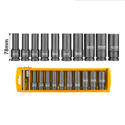 BỘ 10 ĐẦU TUÝP DÀI (1/2") INGCO HKISSD12102L - HÀNG CHÍNH HÃNG