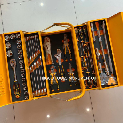 BỘ 59 CÔNG CỤ TRONG HỘP SẮT INGCO HTCS15591 - HÀNG CHÍNH HÃNG