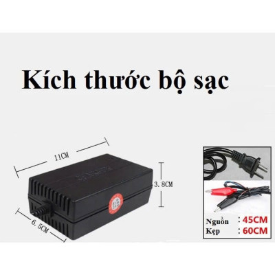 Sạc Ắc Quy 12V Thông Minh Tự Ngắt Khi Đầy – Dùng Cho Xe Máy, Công Suất 2A–20A, ĐÈN ỐP TRẦN