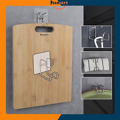 Móc Treo Chậu Thau INOX Dán Tường Giá Treo Chậu Móc Treo Đồ Tiện Lợi