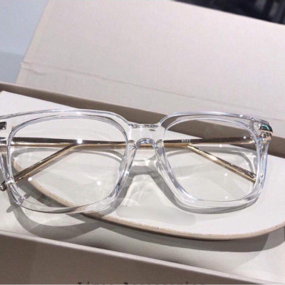 Kính Mắt vuông Trong suốt gọng kim loại ulzzang Hàn Quốc
