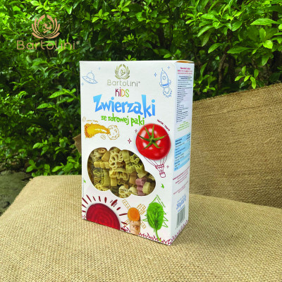 Mì nui rau củ cho bé hình động vật Bartolini 250g