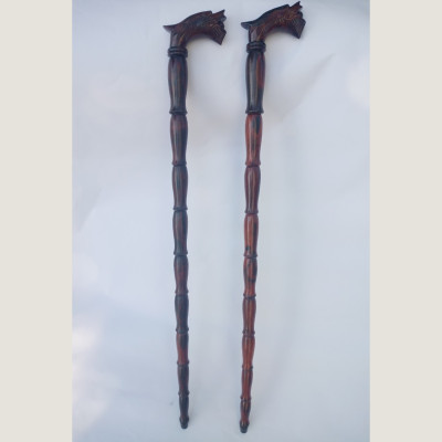 Gậy batoong gỗ trắc đầu rồng cho người già