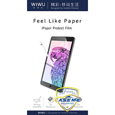 Dán màn hình Paperlike cho iPad Mini 6, Mini 5, Mini 4 hiệu WIWU nhám chống xước, chống bám vân tay, cảm giác viết vẽ như trên giấy cao cấp - Hàng chính hãng