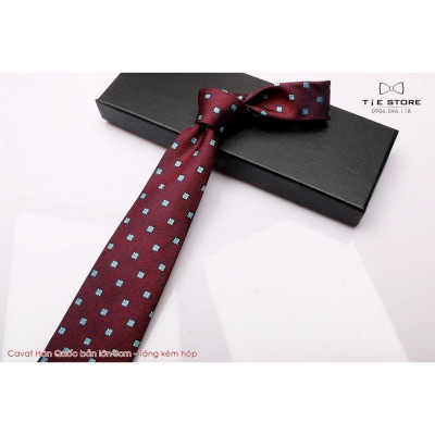 Cavat nam Hàn Quốc cao cấp bản lớn 8cm - Tặng kèm hộp Full box