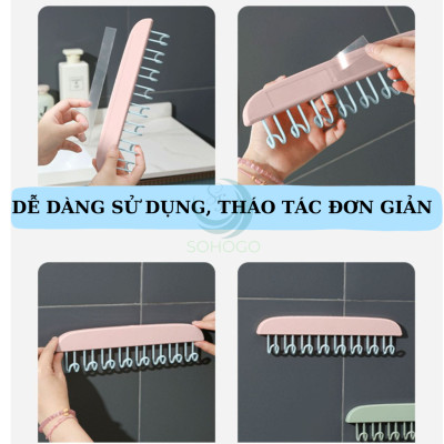 Móc Treo Đồ Đa Năng 8 Móc Xoay 360 Độ Tiết Kiệm Không Gian - Móc Treo Thắt Lưng, Đồ Lót