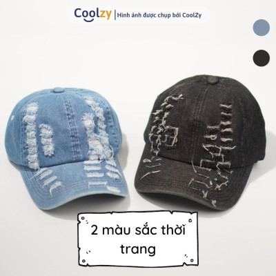 Mũ lưỡi trai ️ Nón kết jean rách chất vải bò cao cấp phong cách Ulzzang form unisex nam nữ N21