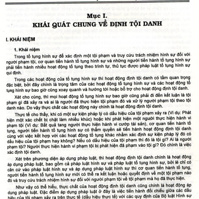 Phương Pháp Định Tội Danh Với 538 Tội Phạm Quy Định Trong Bộ Luật Hình Sự Năm 2015, Được Sửa Đổi, Bổ Sung Năm 2017 (Tái Bản Có Bổ Sung)