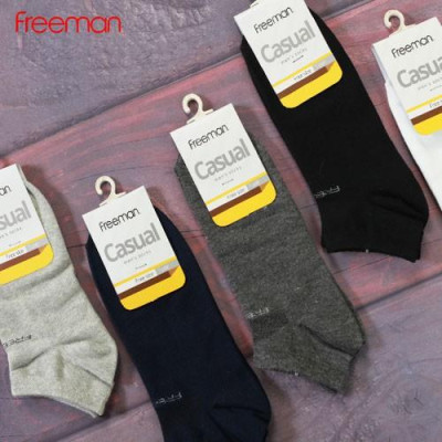 Combo 10 đôi Tất vớ cổ ngắn, chất liệu cotton FREEMAN [SOC20...]