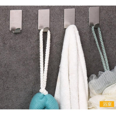 Móc Dán Tường Inox Nhỏ Gọn, Treo Đồ Dùng Nhà Tắm - Bếp, Đồ Dùng Gia Đình, Siêu Dính, Giá Rẻ , Đa Năng, Tiện Lợi, Nhỏ Gọn - Taky Home 2002