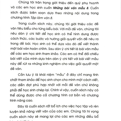 Những Bài Văn Mẫu 8