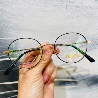 Gọng kính cận 9055 chất liệu titan thời trang mắt kính OURESS nam nữ siêu nhẹ siêu bền