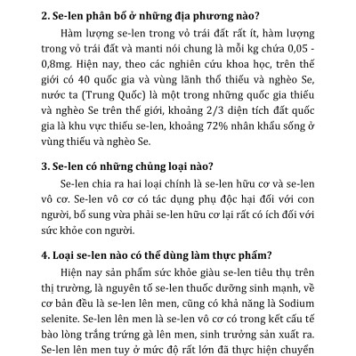 Kỹ Thuật Trồng Trọt Và Chăn Nuôi Giàu Selen