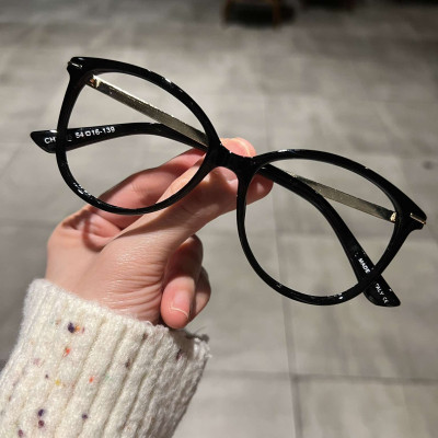 Kính Mắt mèo gọng kim loại họa tiết cao cấp