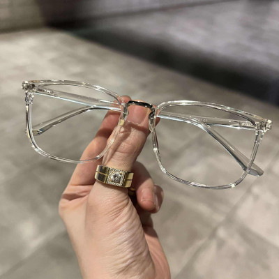 Kính Mắt vuông trong suốt gọng nhựa dẻo nhẹ