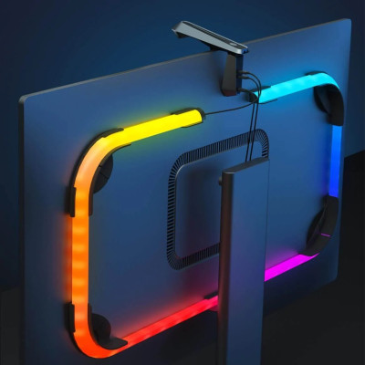 Bộ Dây Đèn LED mở rộng màn hình máy tính và Thanh đèn led RGBIC Govee DreamView G1 Pro Gaming Light H604A (24-32")