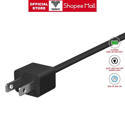 Bộ Sạc Tương Thích Cho Pin Tương Thích Cho Surface 65W Các Dòng Surface Book Surfacepro 3 4 5 6 7 Hàng Nhập Khẩu New Seal TEEMO PC1472