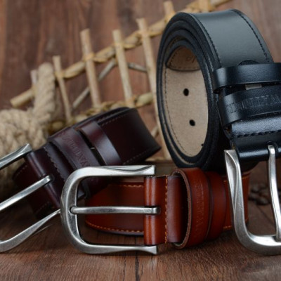 Thắt Lưng Da Bò Chính hãng COWATHER XF011 Nâu Vàng