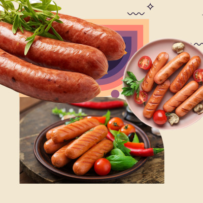 Xúc Xích Đức Rich Xúc Xích Xông Khói Xúc Xích Hồ Lô - Thương hiệu Đen Đỏ