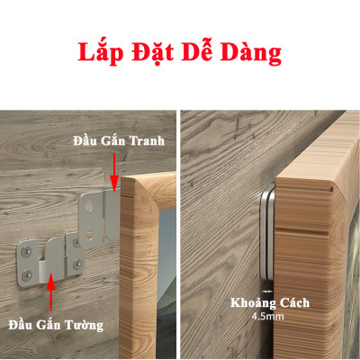 Móc Treo Tranh KUNBE Pát Treo Khung Ảnh Chốt Giữ Tấm Hình Đồ Nội Thất Lên Tường Tiện Lợi