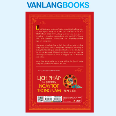 Lịch Pháp Và Những Ngày Tốt Trong Năm (2021 - 2030) - Tái Bản 2025 - Vanlangbooks