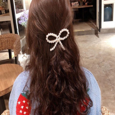 Kẹp tóc đính Ngọc phong cách Hàn quốc siêu dễ thương