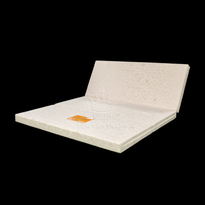 Nệm Bông Ép Vạn Thành Vải Gấm gấp 3 -Dễ di chuyển.