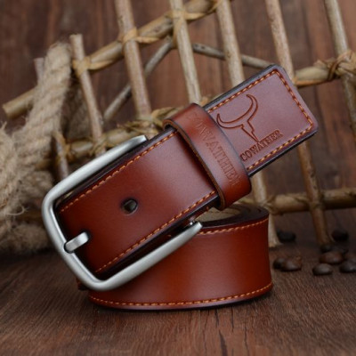 Thắt Lưng Da Bò Chính hãng COWATHER XF013 Nâu Vàng