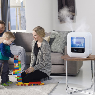 Máy Phun Sương Tạo Ẩm BONECO U700 Sương Nano, Làm Mát, Tạo Độ Ẩm Phòng Điều Hoà, Khuếch Tán Xông Tinh Dầu Thơm, Bộ Lọc Nước Kháng Khuẩn (80m2) - Hàng Chính Hãng