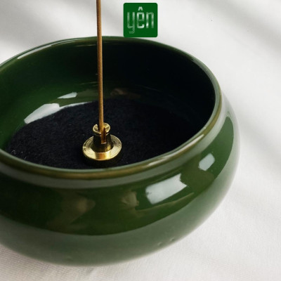 Lư Xông Nhang Nụ Thảo Mộc Bằng Sứ Cao 7cm Nhiều Màu Sắc Phong Thủy Trang Trí Bàn Thờ Dâng Hương