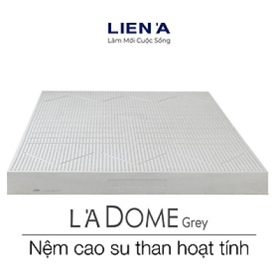 Đệm Cao Su Liên Á Ladome Grey Cao 10cm- Giường Đôi - Cao Su Thiên Nhiên 100%