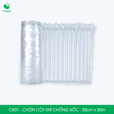 Cuộn cột khí chống sốc - 20cm x 50m - Xốp hơi, đệm hơi đóng gói hàng dễ vỡ - CK01