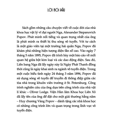 Sách: Kể Chuyện Cuộc Đời Các Thiên Tài - Alexander Popov - Chinh Phục Khoảng Không