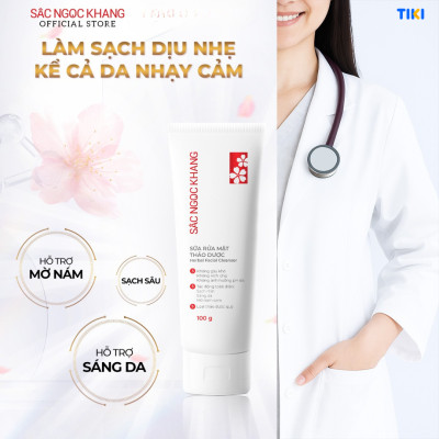 Combo 5 món Nước tẩy trang 145ml + Sữa rửa mặt 100g + Nước hoa hồng 145ml + Kem chống nắng 50g + Kem dưỡng da ban đêm 10g [Sắc Ngọc Khang official]