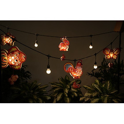 Set 4 chiếc Chụp đèn trang trí Ký ức xanh IKACHI - Trang trí nhà cửa, ban công