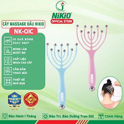 Cây massage đầu bạch tuộc cao cấp Nikio NK-01C - Thiết kế tay cầm lõm, giúp cầm nắm thoải mái và chắc chắn