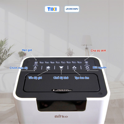 Máy hút ẩm gia dụng chính hãng Dorosin ER-650E (80m2)/Công suất hút ẩm 50lít/ngày/Cảm ứng điện tử thông minh