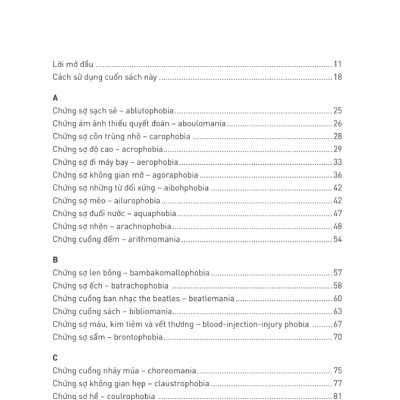 Từ Điển Những Nỗi Sợ Hãi Và Cuồng Loạn - Nguồn Gốc Của 99 Ám Ảnh Phổ Biến - AL