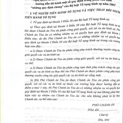 Chỉ Dẫn Tra Cứu, Áp Dụng Bộ Luật Tố Tụng Hình Sự Năm 2015 (Sửa đổi, bổ sung năm 2021) (Sách chuyên khảo)