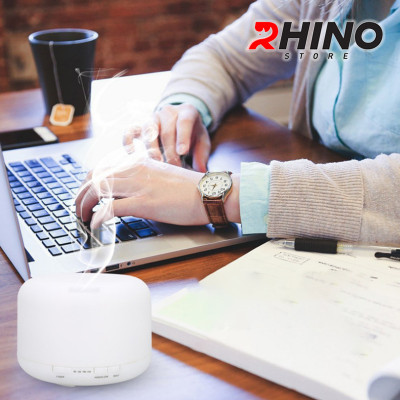 Máy phun sương tạo ẩm lớn Rhino H701 500ml, tích hợp đèn ngủ, điều khiển từ xa - Hàng chính hãng