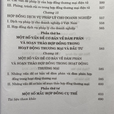 Pháp Luật Về Hợp Đồng Trong Thương Mại Đầu Tư – Những Vấn Đề Pháp Lý Cơ Bản 