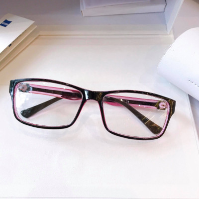 Gọng Kính cận, Kính giả cận mắt vuông nhựa basic (Tím)