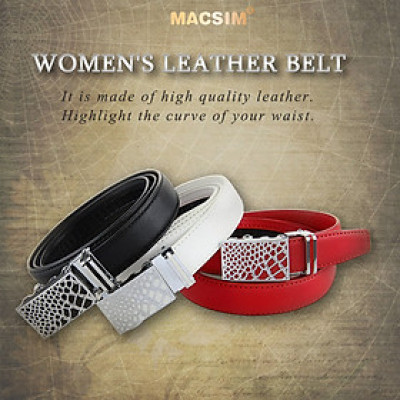 Thắt lưng nữ da thật cao cấp nhãn hiệu Macsim ts010