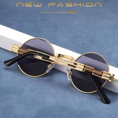 Kính xinh, Kính râm, Kính mát Mắt tròn gọng lò xo Kim loại Hàn Quốc + tặng Tuavit Kính Xinh mini