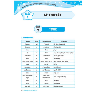 Sách - GLOBAL SUCCESS - Bộ đề kiểm tra định kỳ 4 kỹ năng tiếng anh lớp 7 tập 1 (có đáp án)