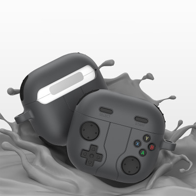 Case vỏ ốp bảo vệ dành cho tai nghe Airpods 1, 2, 3, 4, airpod Pro 1, Pro 2 silicon kèm móc kim loại - Hàng chính hãng