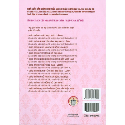Combo Giáo Trình Lịch Sử Đảng Cộng Sản Việt Nam + Giáo Trình Tư Tưởng Hồ Chí Minh (Dành Cho Bậc Đại Học Hệ Không Chuyên Lý Luận Chính Trị) - Bộ mới năm 2021